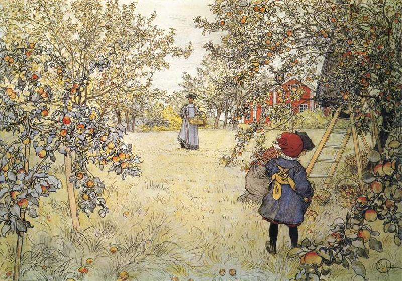 Apple Harvest, Carl Larsson